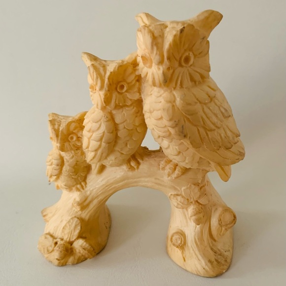 Santini 3 owls figurine Italy - Picture 7 of 9